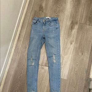 Zara Light Blue Skinny Jeans for girl
